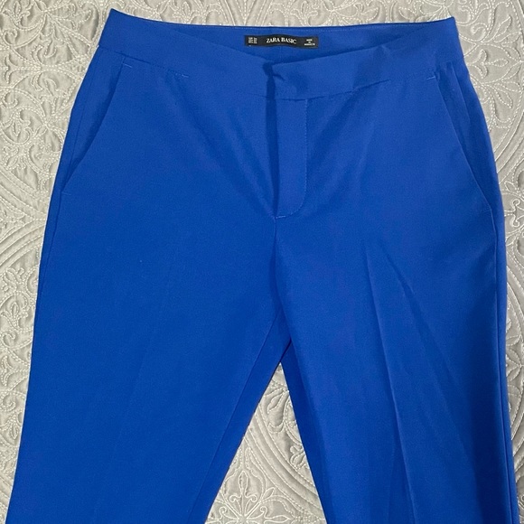 Zara Blue Suit Pants - Picture 2 of 12